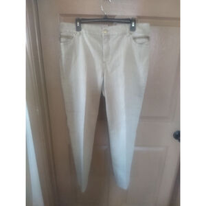 Women's Chico's Ankle & Cropped Jeans Size 25 Beige